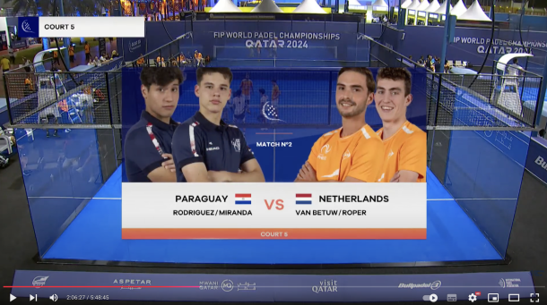 🇵🇾 PARAGUAY vs NETHERLANDS 🇳🇱 - Men - POS 9-16 - FIP WORLD PADEL CHAMPIONSHIPS QATAR 2024